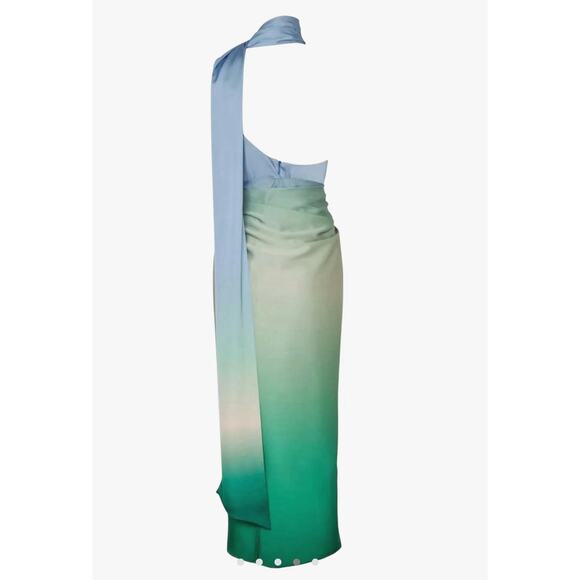 BAOBAB Lora Layered Wrap Maxi Dress Color Algae Small - Picture 4 of 4
